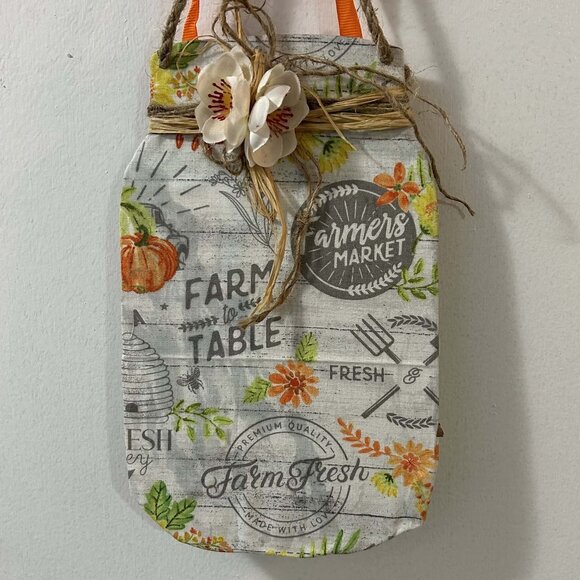 Mason Jar Hanging Wall Decor (Farm fresh| Farmers market) - Picture 2 of 6